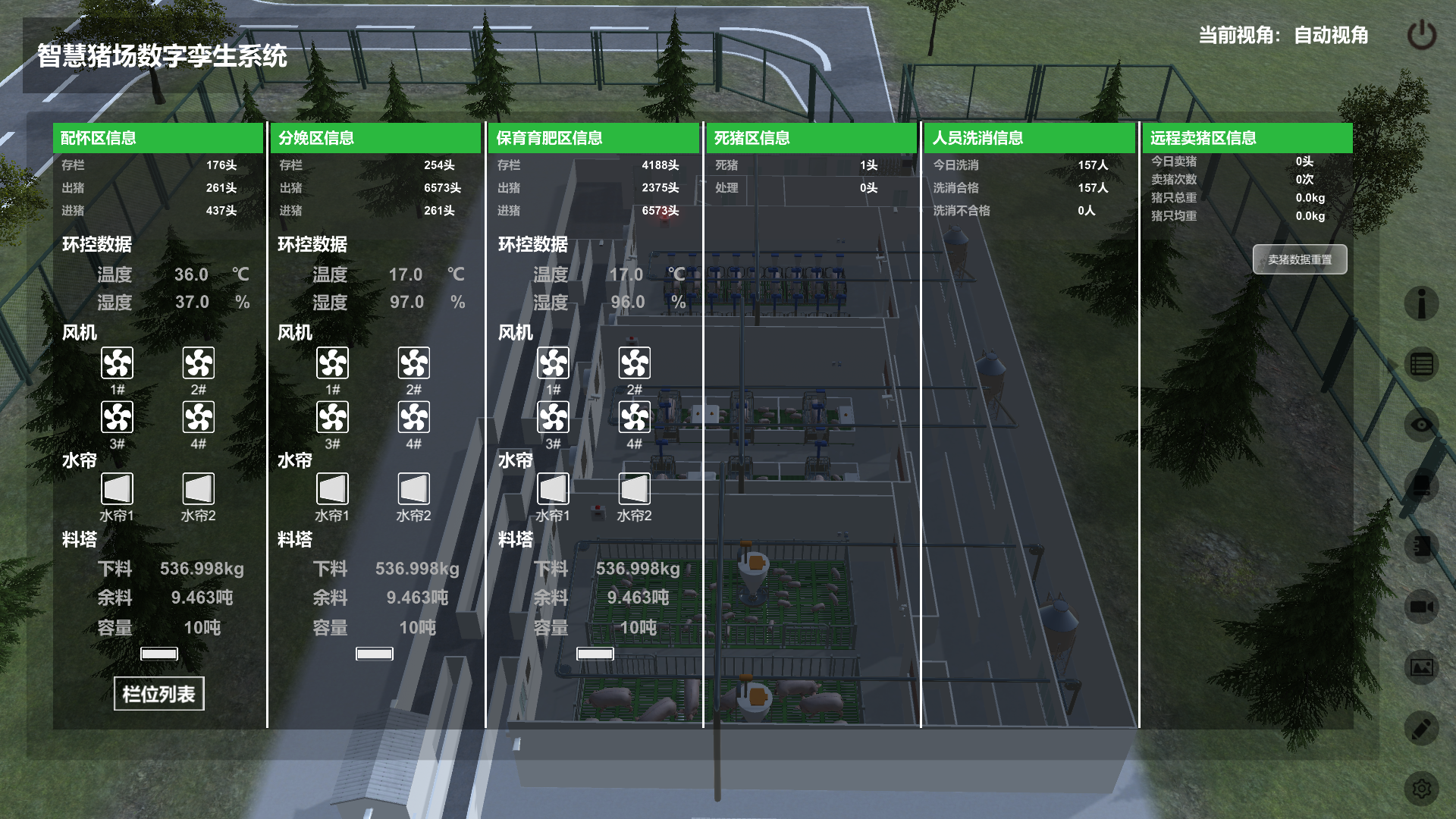 智慧豬場數字孿生系統